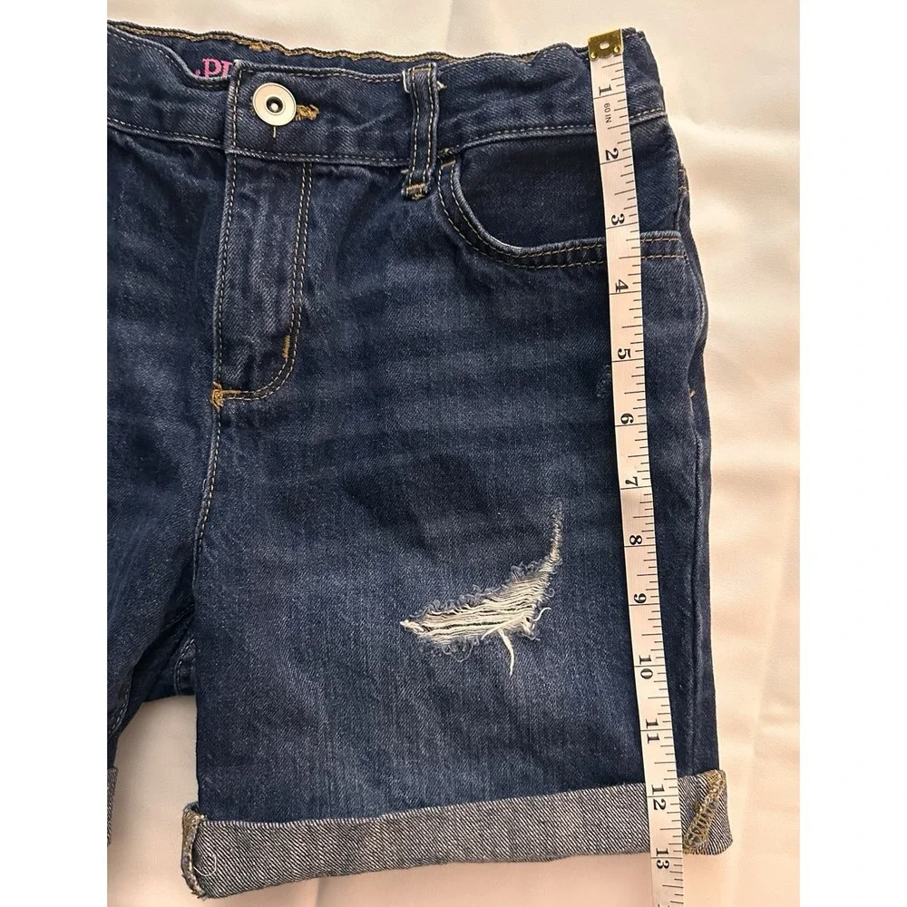 The Children's Place Girls 14 Blue Denim Bermuda Shorts 7